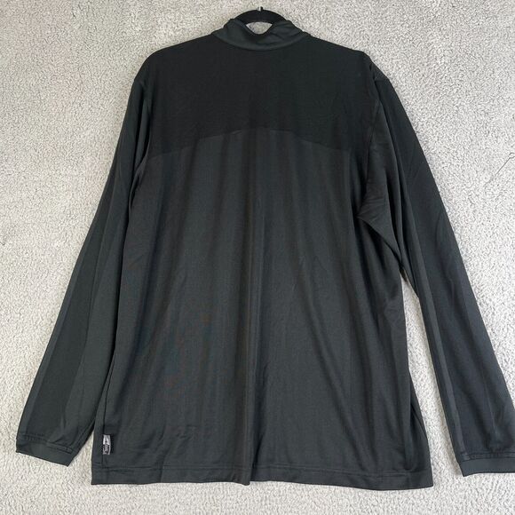 Adidas Jacket Men L Black 1/4 Zip Sweater Climacool Medium Weight Mesh Pullover - Picture 4 of 10